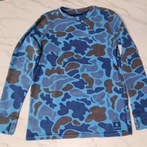 Burton Boys (L - 12) Fleece Base Layer Set - Blue Camo
